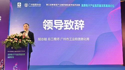 市工信局总工程师胡志刚参加2023智慧型产业集群赋能数字经济发展--消费电子产业高质量发展高峰论坛_副本.jpg